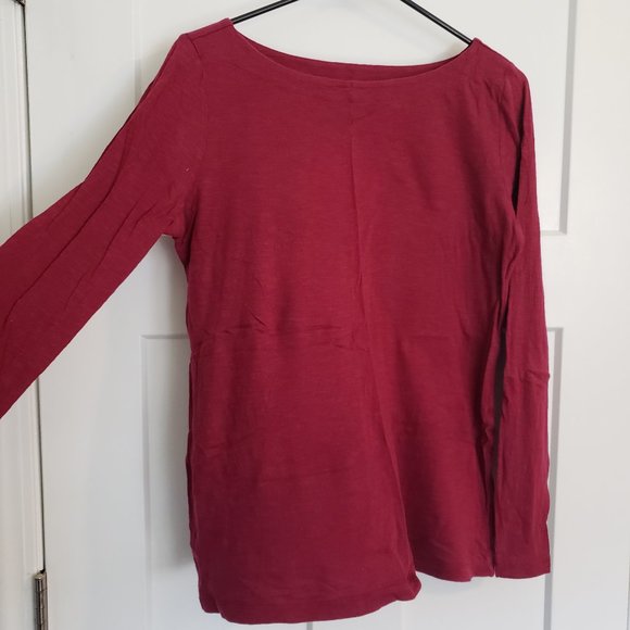 LOFT Tops - Loft, Dark Red Long sleeve, M